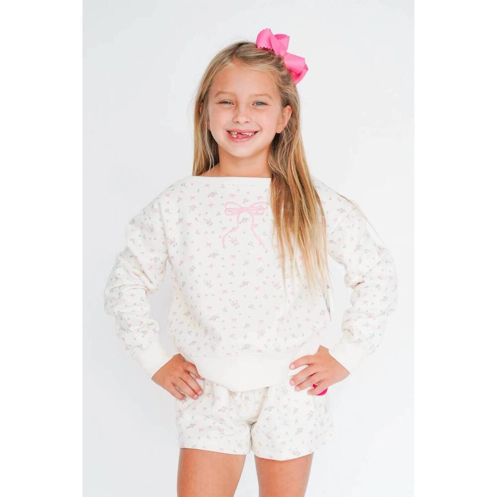 NEW PAPER FLOWER you were created for great things sweatshirt in gardenia